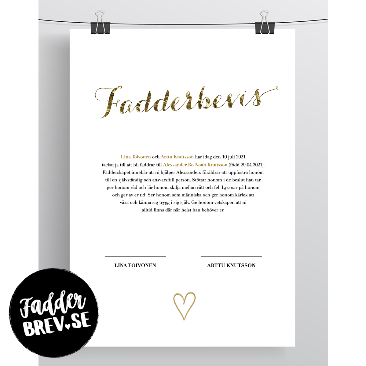 FADDERBREV DELUXE