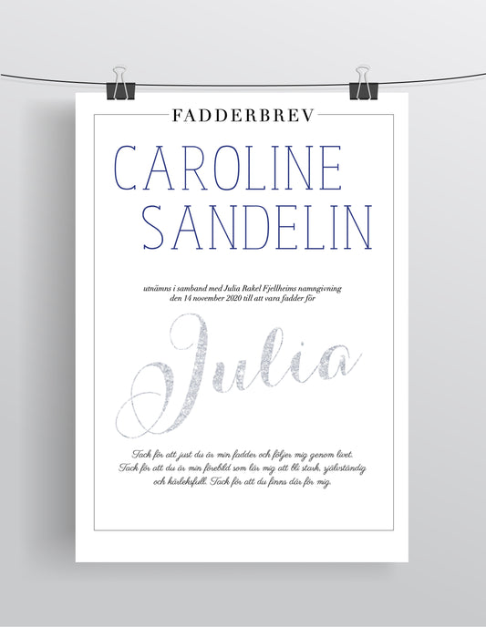 FADDERBREV LINED – DIGITAL PRODUKT