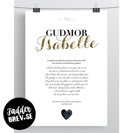 FADDERBREV CHIC – STÅENDE FORMAT