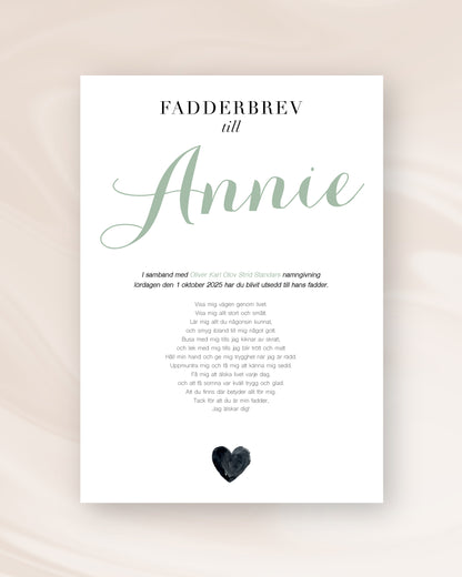 FADDERBREV ELEGANT
