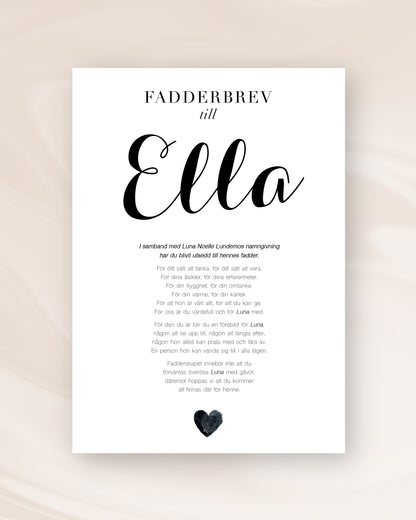 FADDERBREV ELEGANT