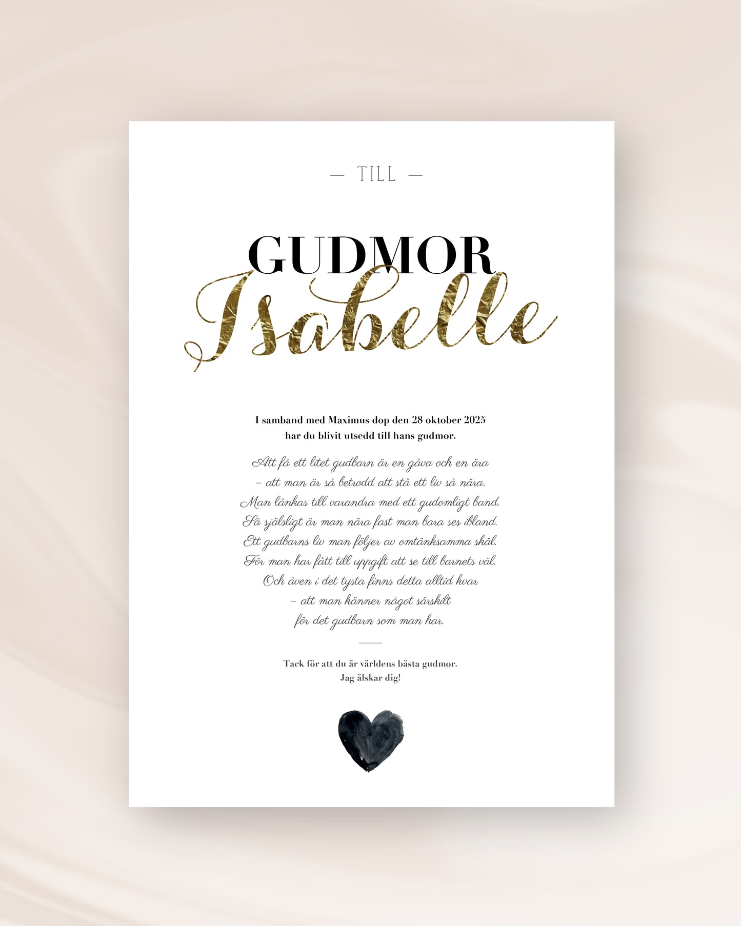 FADDERBREV ELEGANT