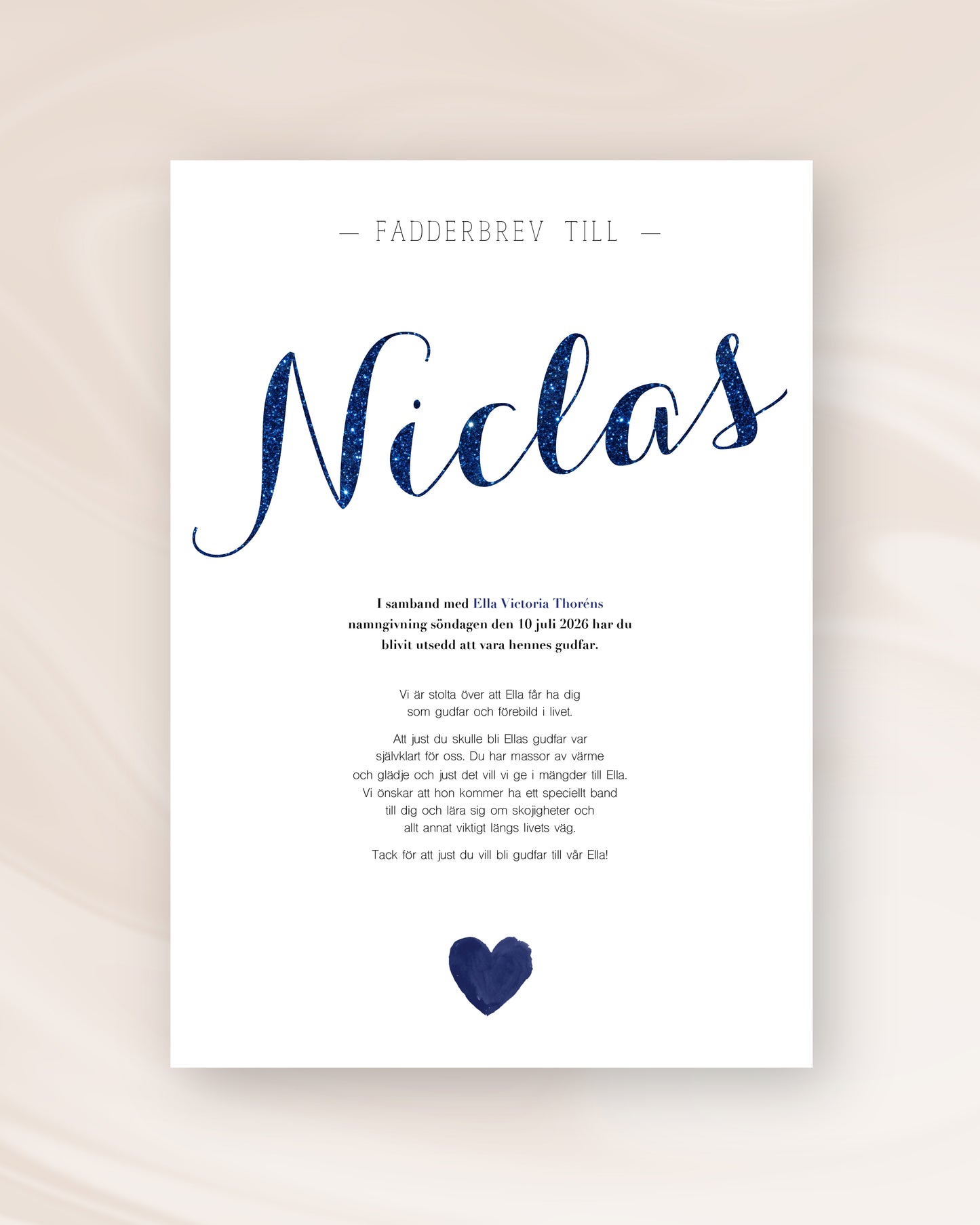 FADDERBREV ELEGANT