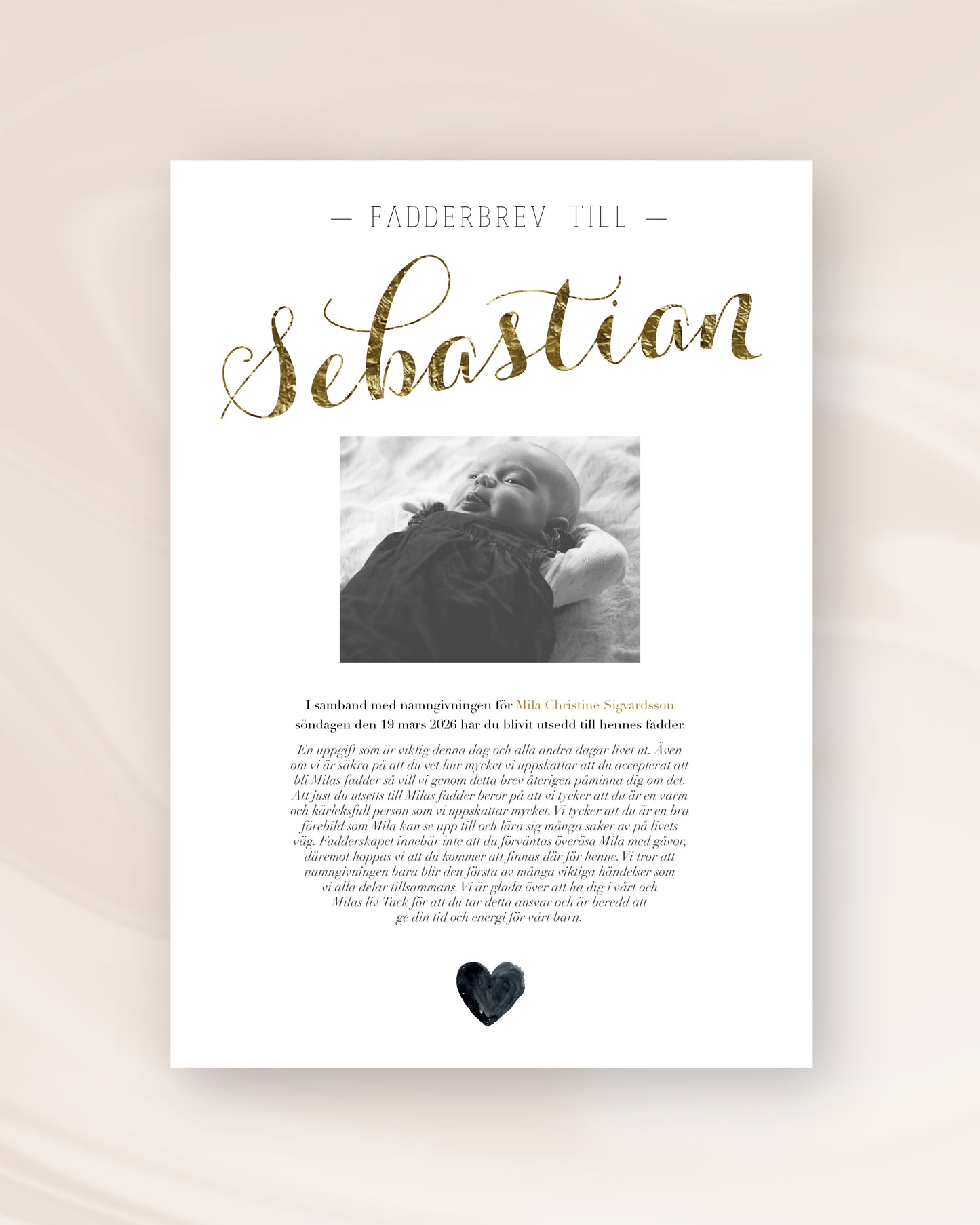 FADDERBREV ELEGANT