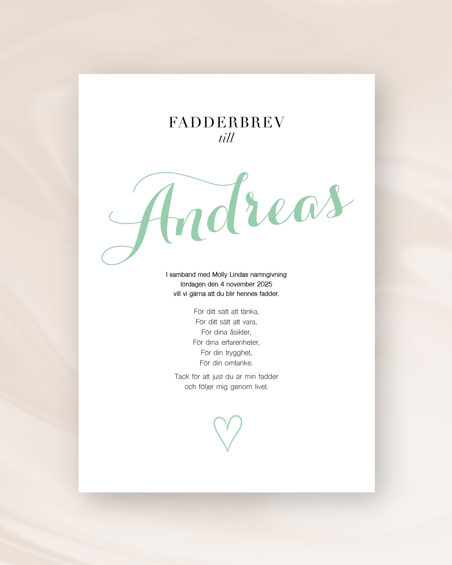 FADDERBREV KLASSISK