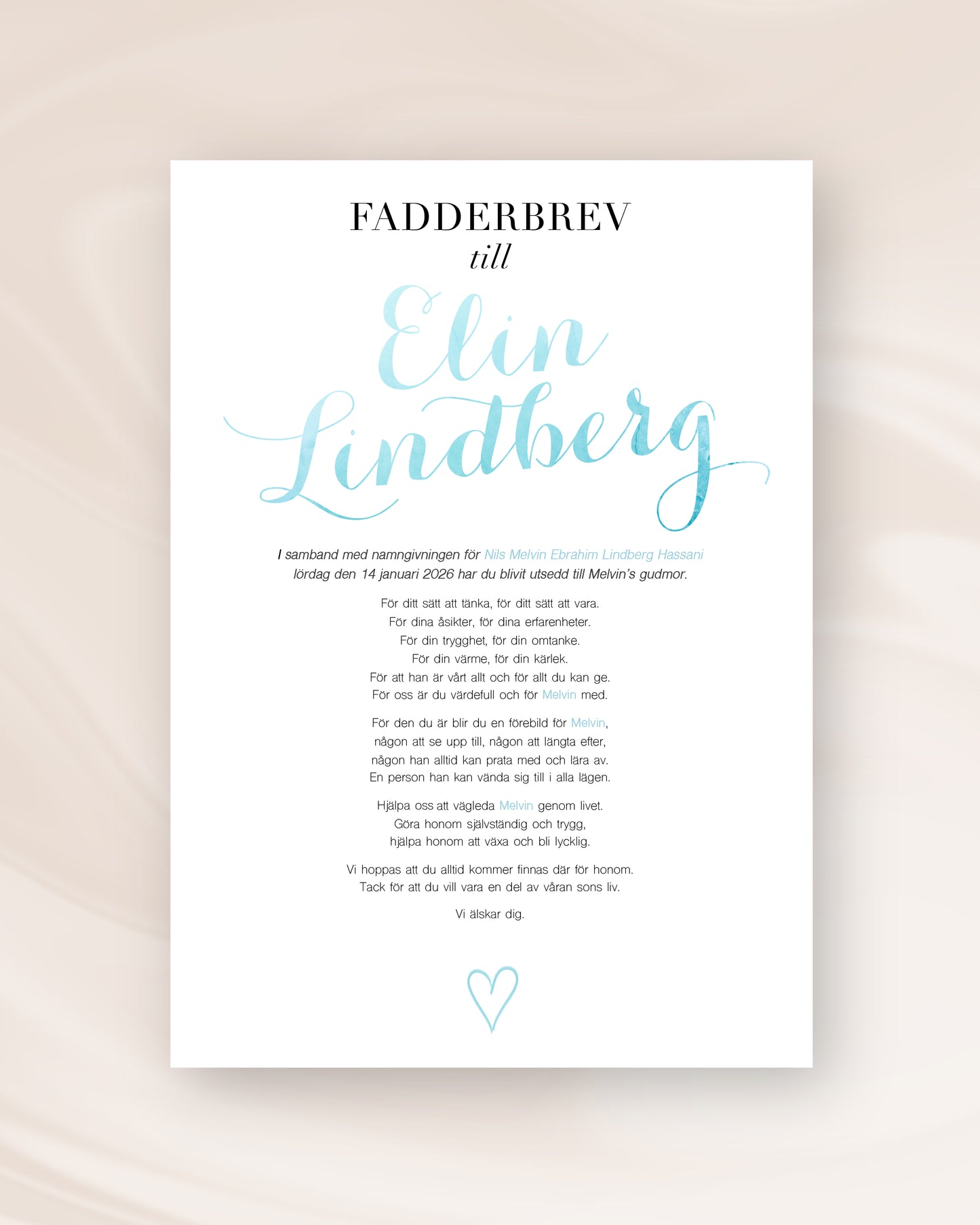 FADDERBREV KLASSISK