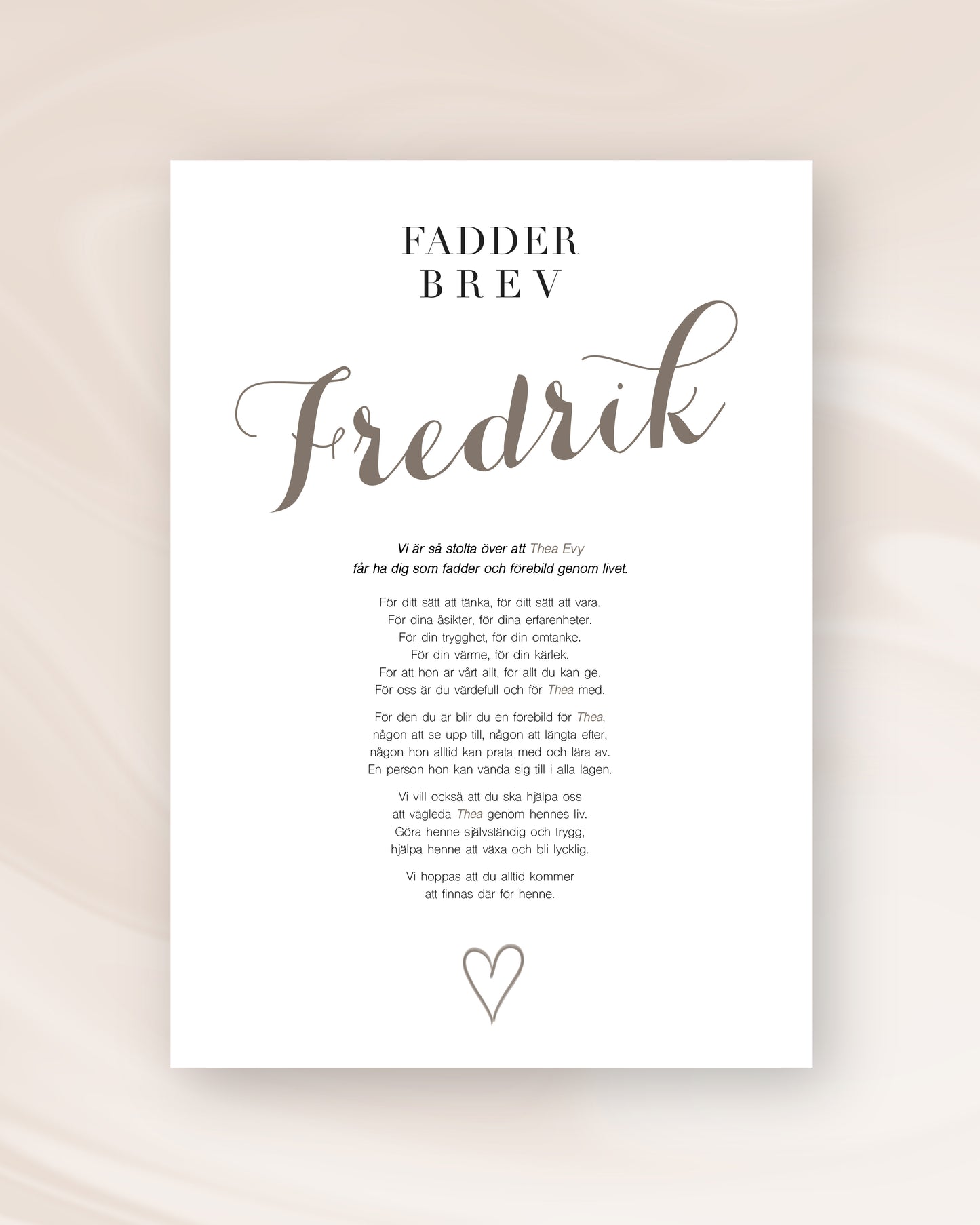 FADDERBREV KLASSISK