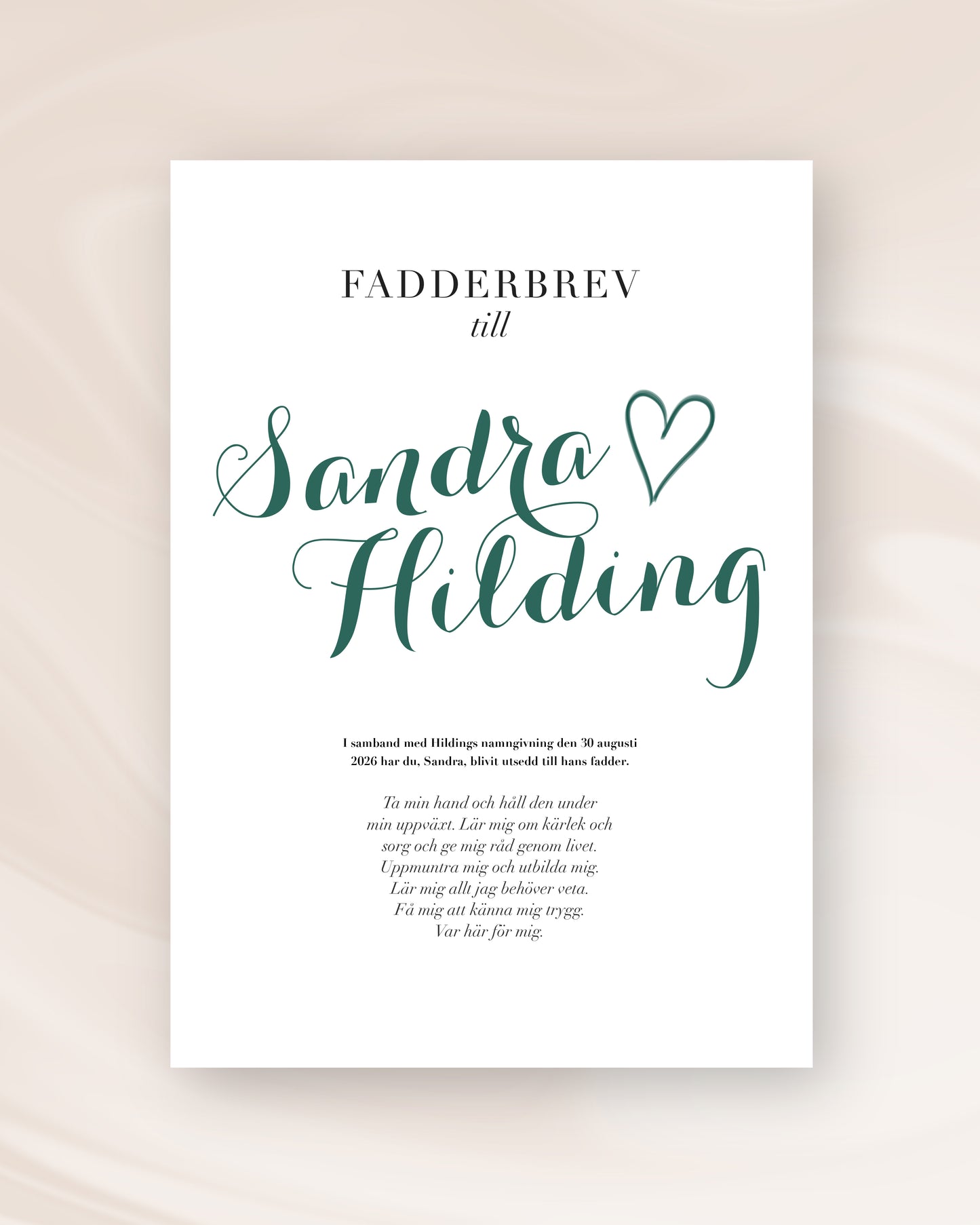 FADDERBREV KLASSISK