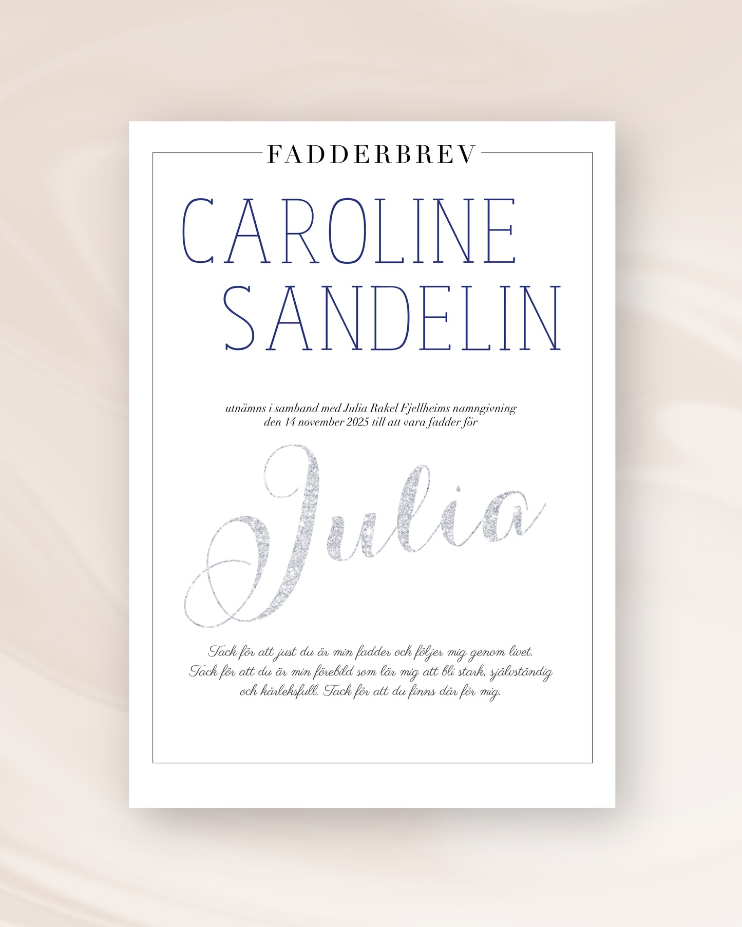 FADDERBREV KONTUR