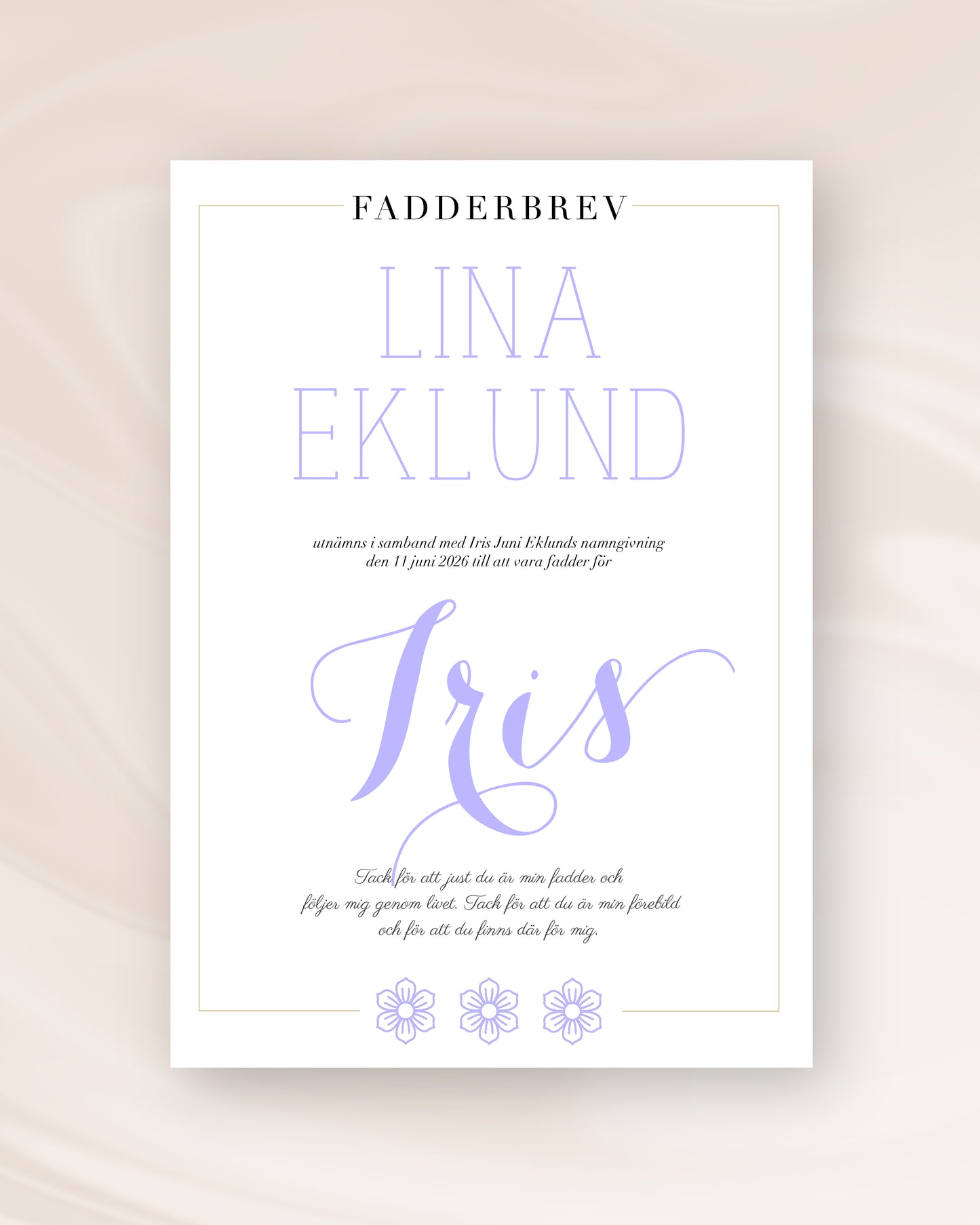FADDERBREV KONTUR