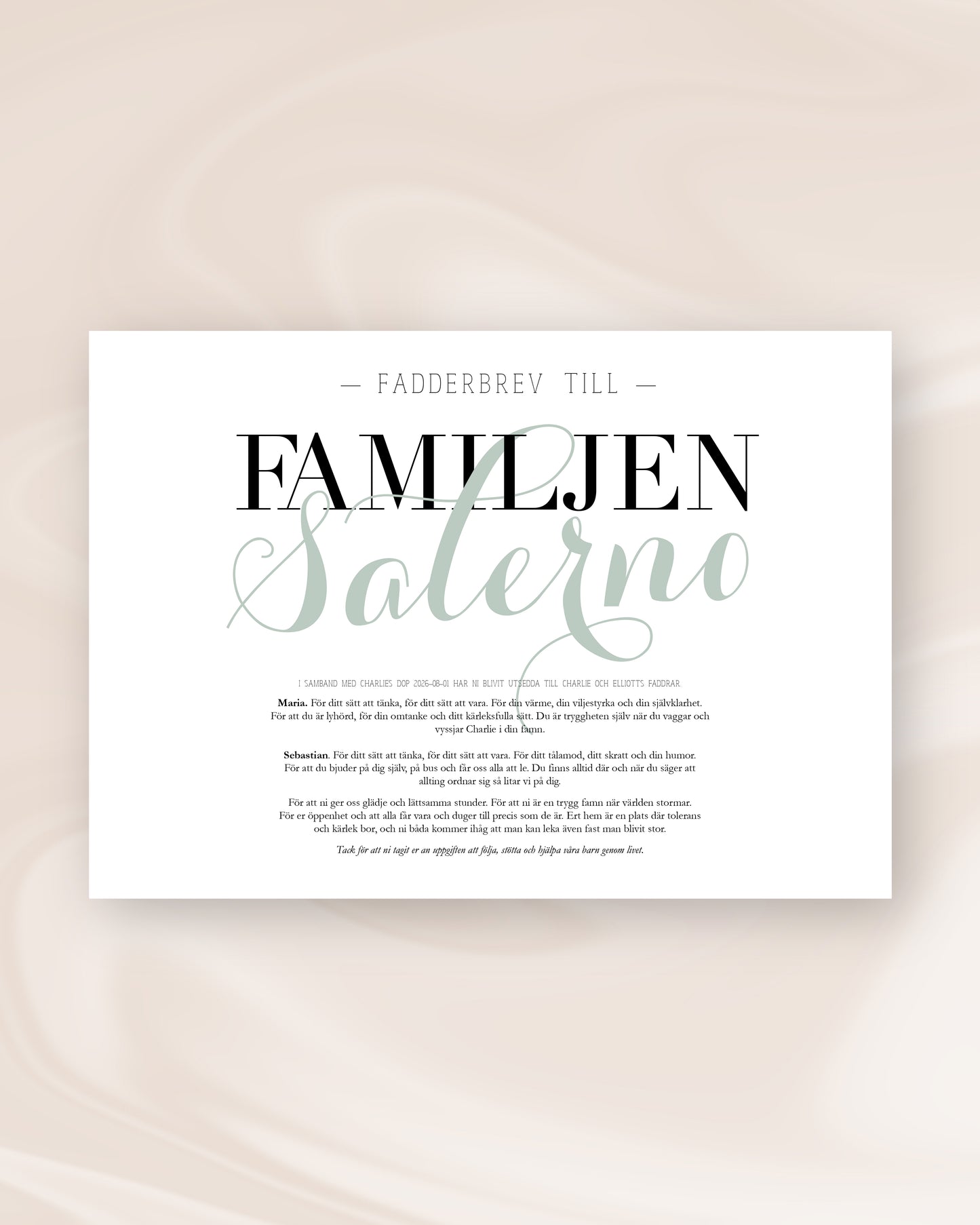 FADDERBREV LYXIG